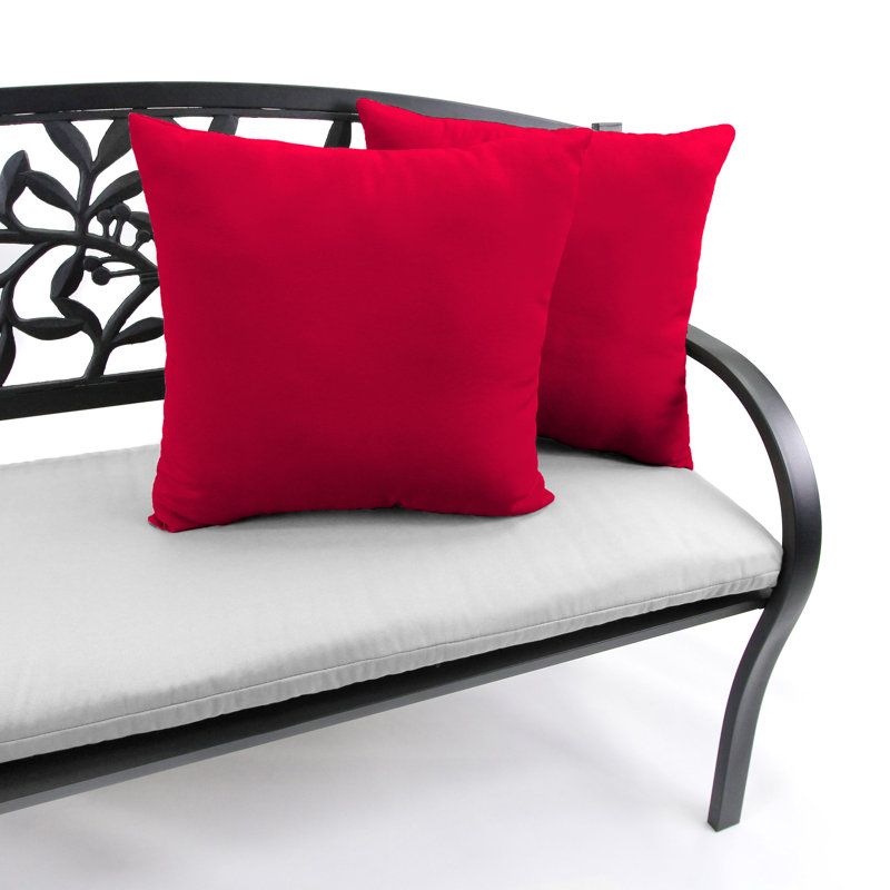 Sunbrella Outdoor Throw Pillow, Red