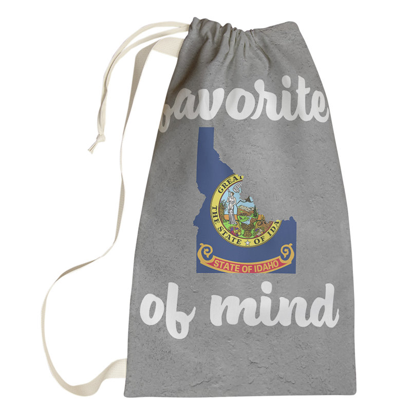 Fabric Laundry Bag with Handles, Large (76.5" H x 29.5" W x 1.5" D), Idaho