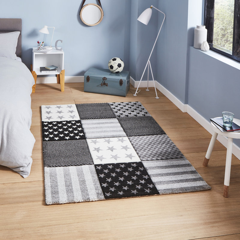 Dake area rug Machine Woven Rectangle Grey, Rectangle 80 x 150cm