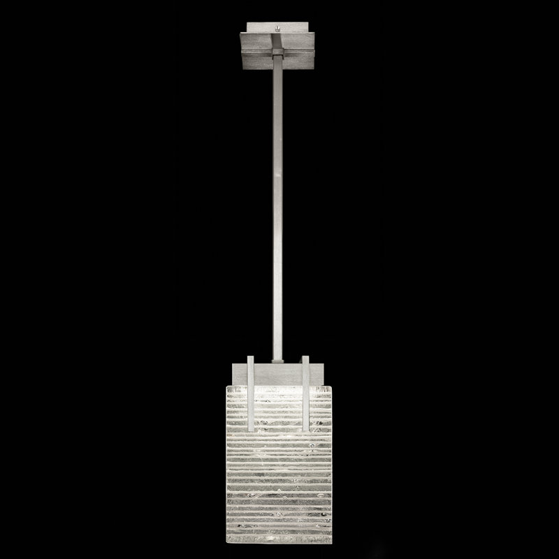 Terra 2 - Light LED Single Pendant, 11" H x 7.75" W x 7" D, Brushed Silver