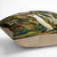 Houses Green White Square Throw Cushion-2015119769