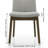 7-Piece Dining Table Set, Seats 6, 82.7" Superellipse Oak Table & 6 Tall-Back Grey Upholstered Dining Chairs