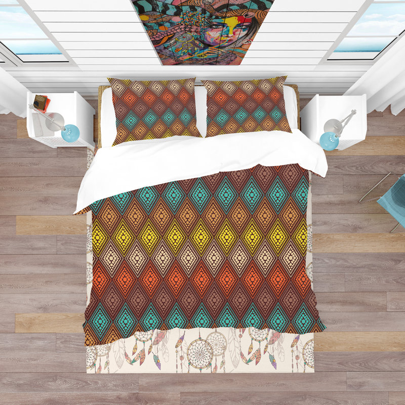 Ensemble de housse de couette moderne et contemporaine, Housse de couette très grand + 2 taies décoratives