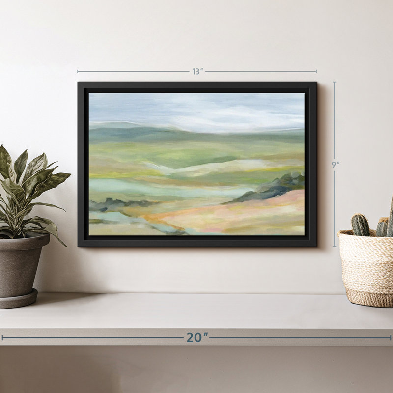 «Vast River Valley», reproduction sur toile, H 9 po x l 13 po