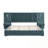 Queen Size Chenille Upholstered Bed With Bedside Table-7776726