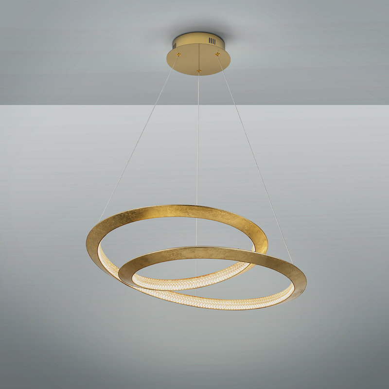 Davahn 1 - Light Gold LED Novelty Pendant, 120" H x 60" W x 16" D