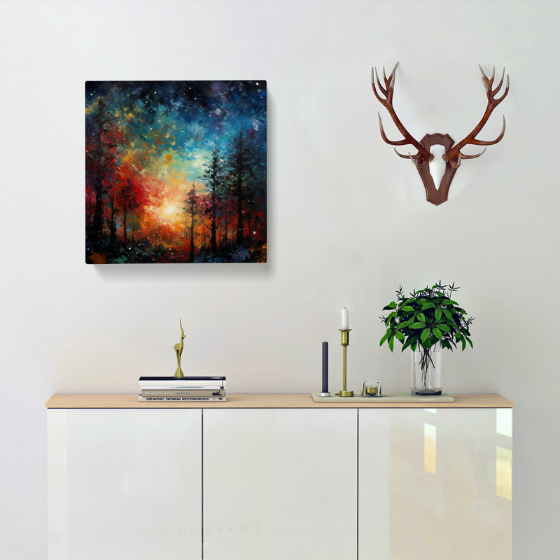 Galaxy Post-Impressionism No.2 - Print, 35cm H x 35cm W x 3cm D