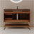 36" Modern Free-Standing Bathroom Vanity With Seamless Ceramic Sink & Sintered Stone Top-1602965725