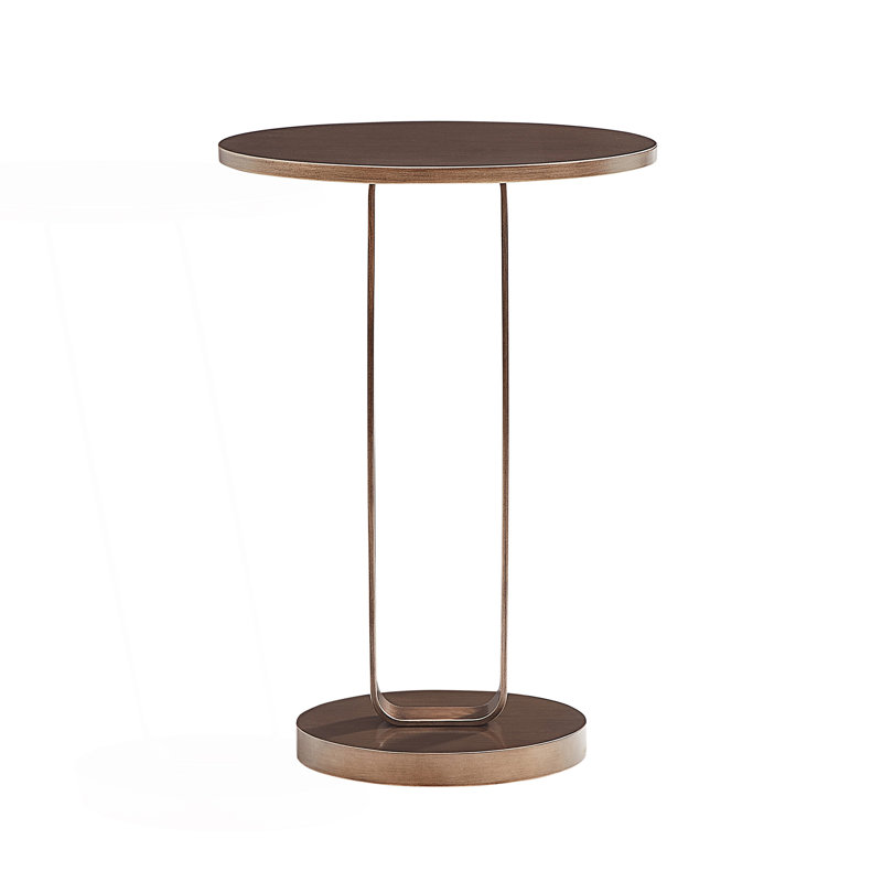 Table d'appoint ronde avec piédestal ouvert unique