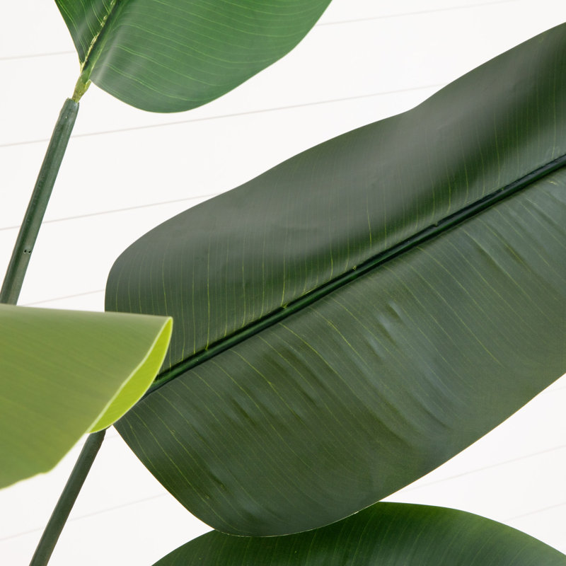 7 pi. Arbre artificiel oiseau de paradis avec jardinière en pierre
