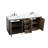 Broadlands 72 " W Freestanding Standard Free Standing 2 Double Vanity Bathroom Vanity With Engineered Marble Top