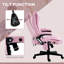 Fauteuil de bureau à massage à haut dossier avec 6 points de vibration-122061099-111865022