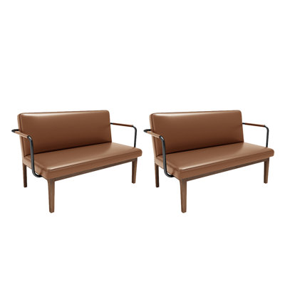 Banc rembourré en similicuir