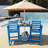 HDPE Tall Adirondack Chair Set with Removable Double Trays (Set of 2)-847770763