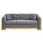 Canapé Chesterfield en velours de luxe-1945929607