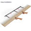 Sydney 55" W x 6" D Floating Shelves Set with Invisible Wall Mount Brackets-115585095