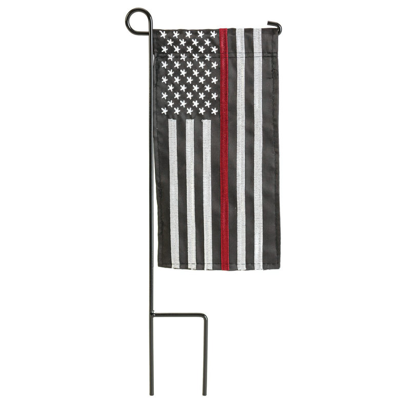 Mini drapeau ligne rouge pompier 4 x 8,5