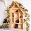  Guirlande de Noël à DEL, guirlande de fruits rouges, guirlande de pins, décoration d'aiguilles, fils de cuivre, décoration de fenêtre, lumières des Fêtes