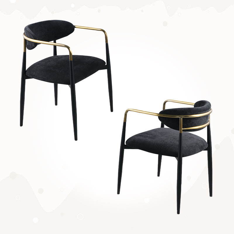 Ensemble de 2 chaises de salle à manger rembourrées Modern Modern