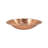 Hammered Solid Copper Bowl with Rim