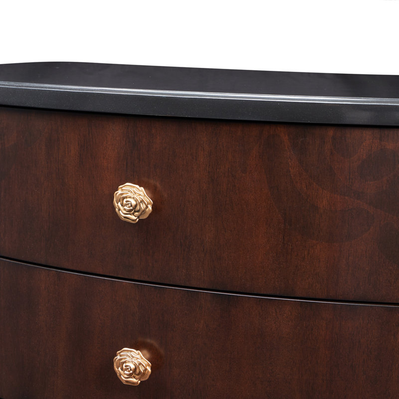 Camellia Field 3-Drawer Nightstand