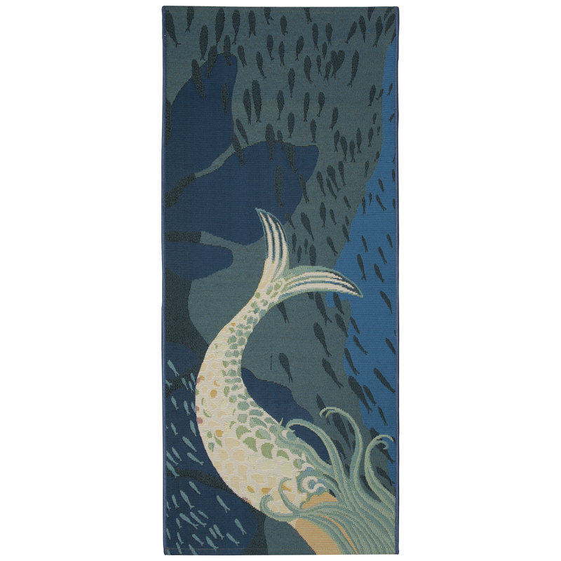 Esencia No Pattern And Not Solid Color Synthetic Non-Skid Kitchen Mat, Runner 1'11" x 4'11"