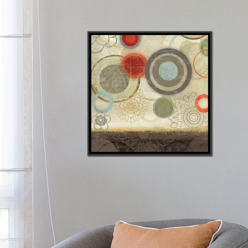 « tango ii », impression sur toile, H 26 po x l 26 po x P 1,5 po, Pas de tapis, Papier d'art encadré noir