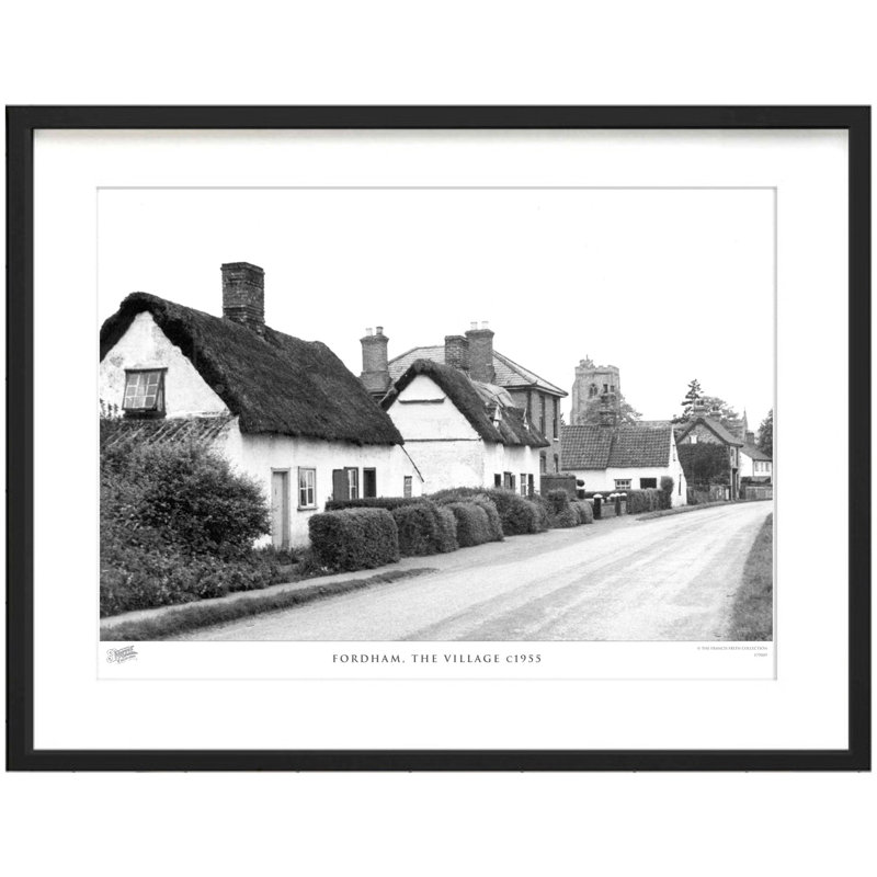 Fordham, The Village C1955 by Francis Frith - Single Picture Frame Print, 60cm H x 80cm W x 2.3cm D