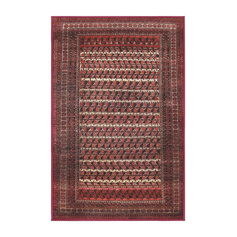 Tapis oriental rouge / brun / beige, Rectangle 2 pi x 3 pi