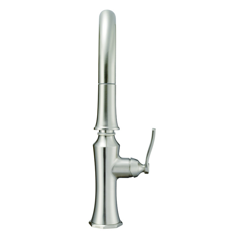 Draper Pull-Down Single Handle Kitchen Faucet, Stainless Steel