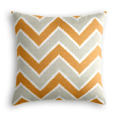 Rise & Fall Chevron Linen Reversible Throw Pillow