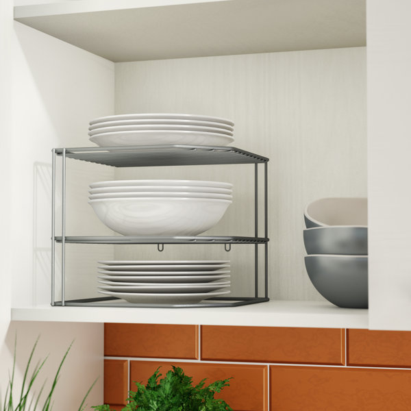 Silver Corner Dish Rack 