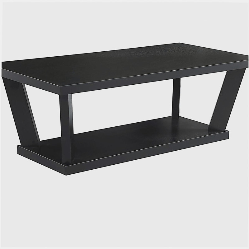 Ensemble 3 pièces noir avec tablette inférieure