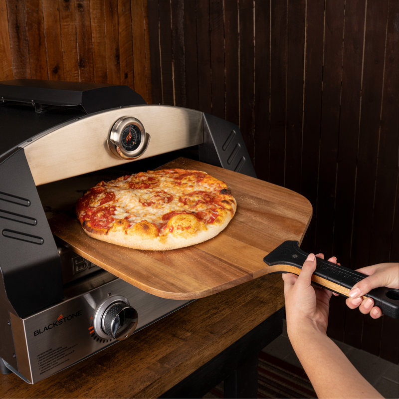 Blackstone 12'' Acacia Wood Pizza Peel with Plastic Handle