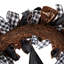 Couronne d'Halloween orange et noire avec arcs 24 po non éclairée