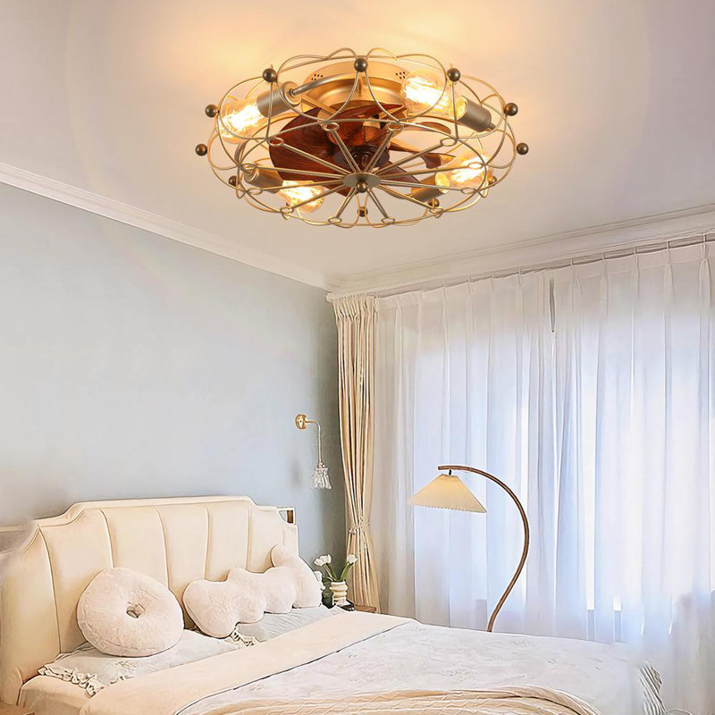 Ventilateur de plafond à profil bas avec télécommande