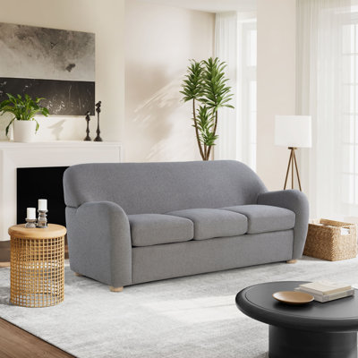 Emily 76" Modern Boucle Upholstered Sofa