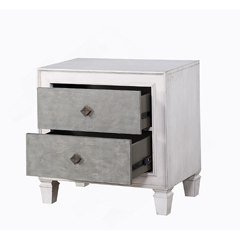Nightstand In Rustic Finish
