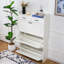 Deux tiroirs, trois portes pliantes, grande armoire à chaussures de rangement-657315381