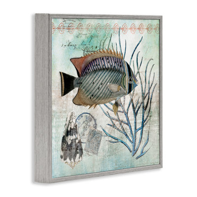Sea Life with Vintage Accents, estampe numérique, design par Susan Arnot