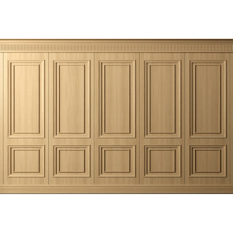 Light Oak Classic Wall Panel Mural, 114" L x 204" W