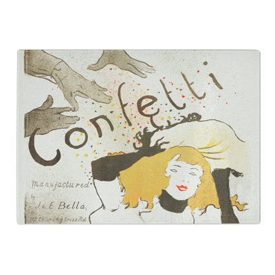 Confetti by Henri De Toulouse-Lautrec Chopping Board