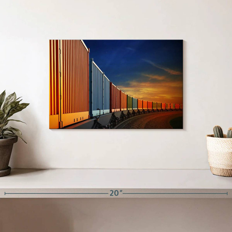 Mehar Freight Train Containers, 8" H x 12" W