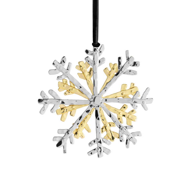 Snowflake 4'' Handmade Christmas Holiday Shaped Ornament