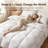White Goose Down Comforter Oversized Twin Size-Premium All Season Weight Duvet-1585434064