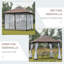 9,7 pi L 9,7 pi. D Pavillon de jardin en métal-98181959