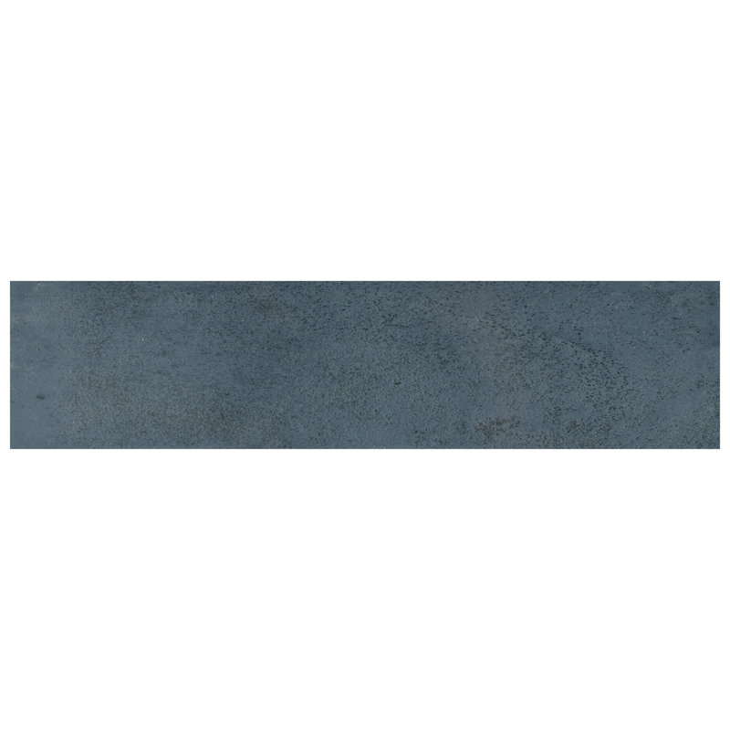 Capri 3" x 10" Porcelain Stone Look Subway Wall Floor Use Tile, Blue/Gray