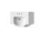 Veer™ Ceramic Pedestal Bathroom Sink with Overflow