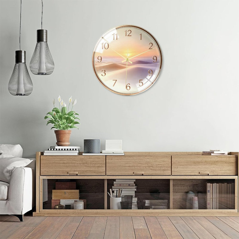 Horloge murale 16 po Sunset