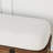 Walnut & Black Wooden Entryway Bench Fleece Upholstered With Abstract Metal Legs-1536255250